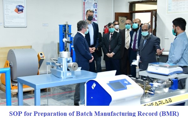 SOP for Preparation of Batch Manufacturing Record (BMR)