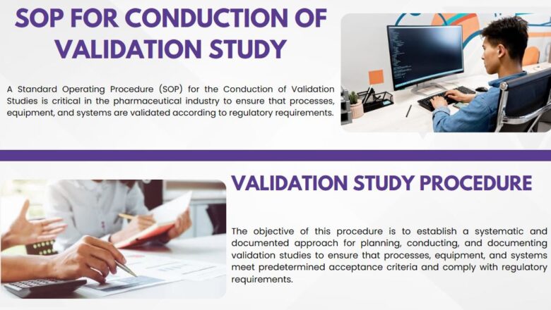 SOP for Conduction of Validation Study
